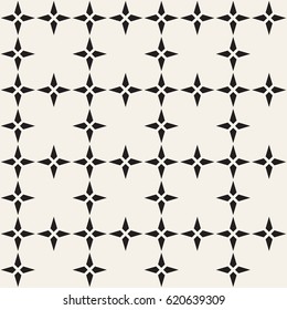 Vector seamless lattice pattern. Modern stylish texture. Repeating geometric star shape tiles