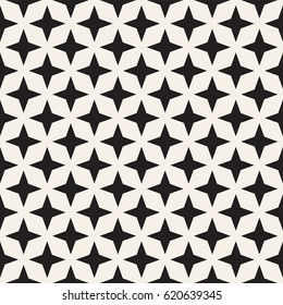 Vector seamless lattice pattern. Modern stylish texture. Repeating geometric star shape tiles