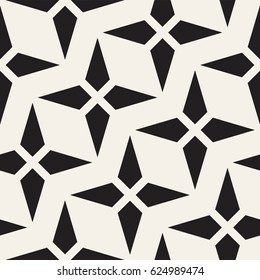 Vector seamless lattice pattern. Modern stylish abstract texture. Repeating geometric star shape tiles