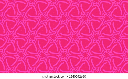Vector Seamless layout with curved line, illusion triangles. Abstract hipster pattern. For your wallpaper, advert, banner, poster