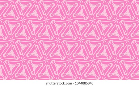 Vector Seamless layout with curved line, illusion triangles. Abstract hipster pattern. For your wallpaper, advert, banner, poster