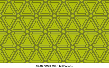 Vector Seamless layout with curved line, illusion triangles. Abstract hipster pattern. For your wallpaper, advert, banner, poster