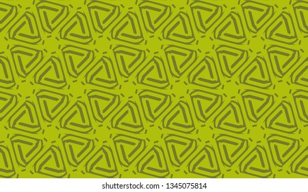 Vector Seamless layout with curved line, illusion triangles. Abstract hipster pattern. For your wallpaper, advert, banner, poster