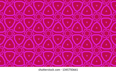Vector Seamless layout with curved line, illusion triangles. Abstract hipster pattern. For your wallpaper, advert, banner, poster