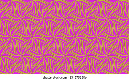 Vector Seamless layout with curved line, illusion triangles. Abstract hipster pattern. For your wallpaper, advert, banner, poster
