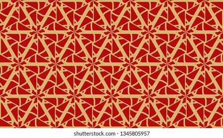Vector Seamless layout with curved line, illusion triangles. Abstract hipster pattern. For your wallpaper, advert, banner, poster
