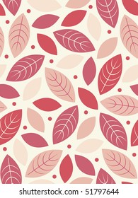 vector Seamless leaf background design