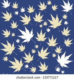  Vector. Ornamento de hoja sin soldadura en color 552