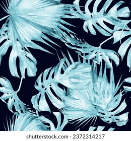 Vector Seamless leaf Pattern. Hand Drawn Texture with Flowers, Paisley Garden Style