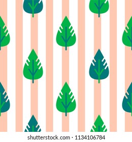 Vector seamless leaves pattern. Decorative illustration, good for printing.  
Colorful wallpaper vector. Great for label, print, packaging,fabric.