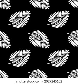 Vector seamless leaves pattern design
