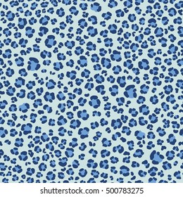 vector seamless leopard fur pattern, modern animalistic spots background allover print