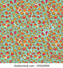 Vector seamless leopard pattern