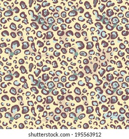 Vector seamless leopard pattern