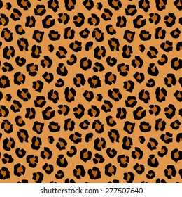 vector seamless leopard pattern