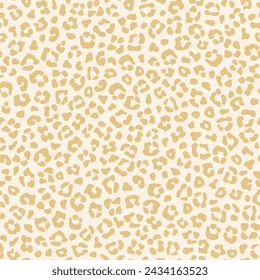 Vector seamless leopard pattern, golden royal pattern