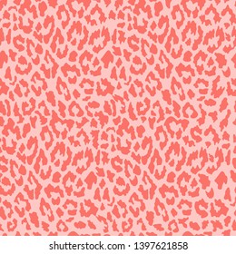 Vector seamless leopard pattern. Trendy background. Template for design, fabric, print.