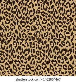 Vector seamless leopard pattern. Trendy background. Template for design, fabric, print.