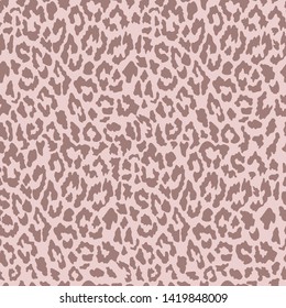 Vector seamless leopard pattern. Trendy background. Template for design, fabric, print.