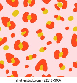 Vector seamless leopard print in a trendy style. Suitable for textiles.