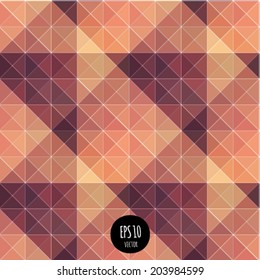Vector seamless lights abstract background. Vibrant futuristic geometric shapes pattern. Colorful modern style fashion design. Multicolored triangle texture. digital backdrop.