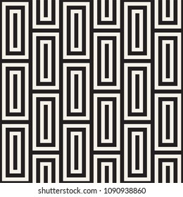 Vector seamless lines mosaic pattern. Modern stylish abstract texture. Repeating geometric tiles with stripe elements