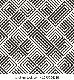 Vector seamless lines mosaic pattern. Modern stylish abstract texture. Repeating geometric tiles with stripe elements