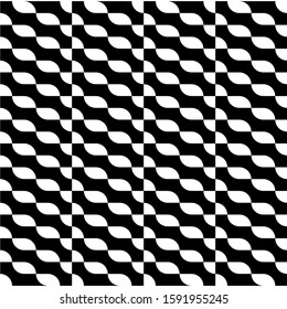 Vector seamless lines mosaic pattern. Modern stylish abstract texture. Repeating geometric tiles with stripe elements