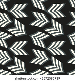 Vector seamless lines pattern. Modern stylish triangle shapes texture. Repeating geometric tiles from striped elements