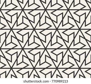 Vector seamless lines pattern. Modern stylish triangle shapes texture. Repeating geometric tiles from striped elements
