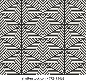 Vector seamless lines pattern. Modern stylish triangle shapes texture. Repeating geometric tiles from striped elements

