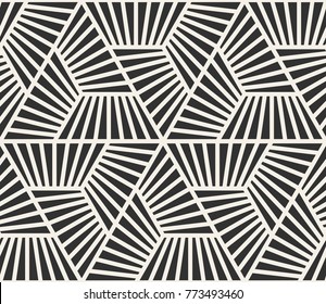 Vector seamless lines pattern. Modern stylish triangle shapes texture. Repeating geometric tiles from striped elements
