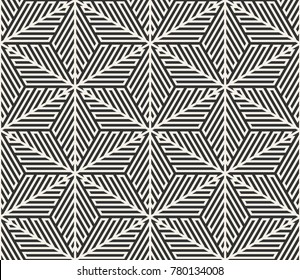 Vector seamless lines pattern. Modern stylish triangle shapes texture. Repeating geometric tiles from striped elements
