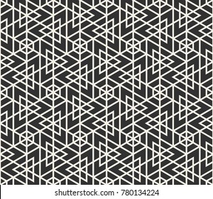 Vector seamless lines pattern. Modern stylish triangle shapes texture. Repeating geometric tiles from striped elements
