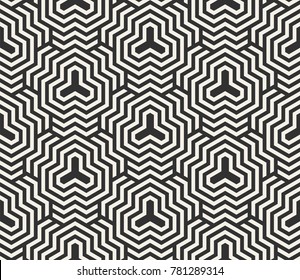 Vector seamless lines pattern. Modern stylish triangle shapes texture. Repeating geometric tiles from striped elements
