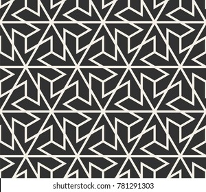 Vector seamless lines pattern. Modern stylish triangle shapes texture. Repeating geometric tiles from striped elements
