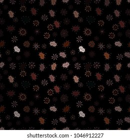 Vector. Seamless Love doodle romantic background vector with hearts. Wedding and invatation card concept. Drawing in sketch style on black, gray and brown colors. Valentine':s day. Wrapping paper.