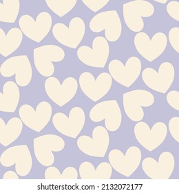 Vector seamless love symbol pattern, with stylish hearts