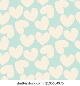 Vector seamless love symbol pattern, with stylish hearts
