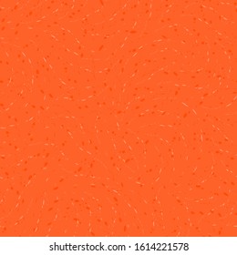 Vector seamless Lush Lava color pattern on a orange background of round drops or splashes. Texture for fabric or packaging, drawing for printing on wrapping paper