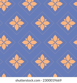 Vector. Seamless mediterranean geometric pattern in patchwork style. Talavera template. Portuguese Azulejo. Turkish decoration. Moroccan mosaic. Spanish porcelain. Ceramic dishes, folk ornament.