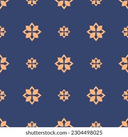 Vector. Seamless mediterranean geometric pattern in patchwork style. Talavera template. Portuguese Azulejo. Turkish decoration. Moroccan mosaic. Spanish porcelain. Ceramic dishes, folk ornament.