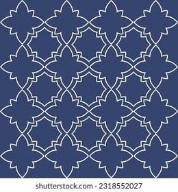 Vector. Seamless mediterranean geometric pattern, ornamental swatches. Talavera template. Portuguese Azulejo. Turkish decoration. Moroccan mosaic. Spanish porcelain. Ceramic dishes, folk ornament.