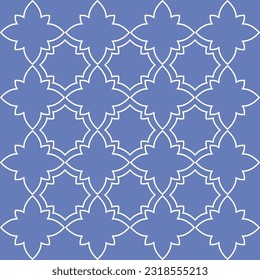 Vector. Seamless mediterranean geometric pattern, ornamental swatches. Talavera template. Portuguese Azulejo. Turkish decoration. Moroccan mosaic. Spanish porcelain. Ceramic dishes, folk ornament.