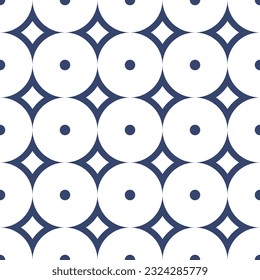 Vector. Seamless mediterranean geometric pattern, ornamental swatches. Talavera template. Portuguese Azulejo. Turkish decoration. Moroccan mosaic. Spanish porcelain. Ceramic dishes, folk ornament.