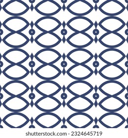 Vector. Seamless mediterranean geometric pattern, ornamental swatches. Talavera template. Portuguese Azulejo. Turkish decoration. Moroccan mosaic. Spanish porcelain. Ceramic dishes, folk ornament.