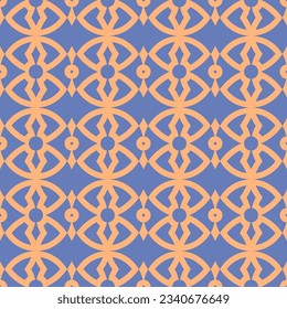 Vector. Seamless mediterranean geometric pattern, ornamental swatches. Talavera template. Portuguese Azulejo. Turkish decoration. Moroccan mosaic. Spanish porcelain. Ceramic dishes, folk ornament.