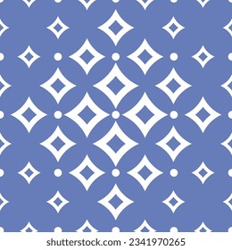 Vector. Seamless mediterranean geometric pattern, ornamental swatches. Talavera template. Portuguese Azulejo. Turkish decoration. Moroccan mosaic. Spanish porcelain. Ceramic dishes, folk ornament.