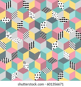 vector seamless Memphis