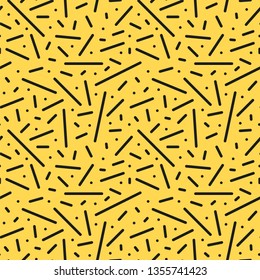 Vector seamless memphis pattern - minimalistic style. Retro fashion design 80-90s. Abstract trendy background, decorative mosaic texture